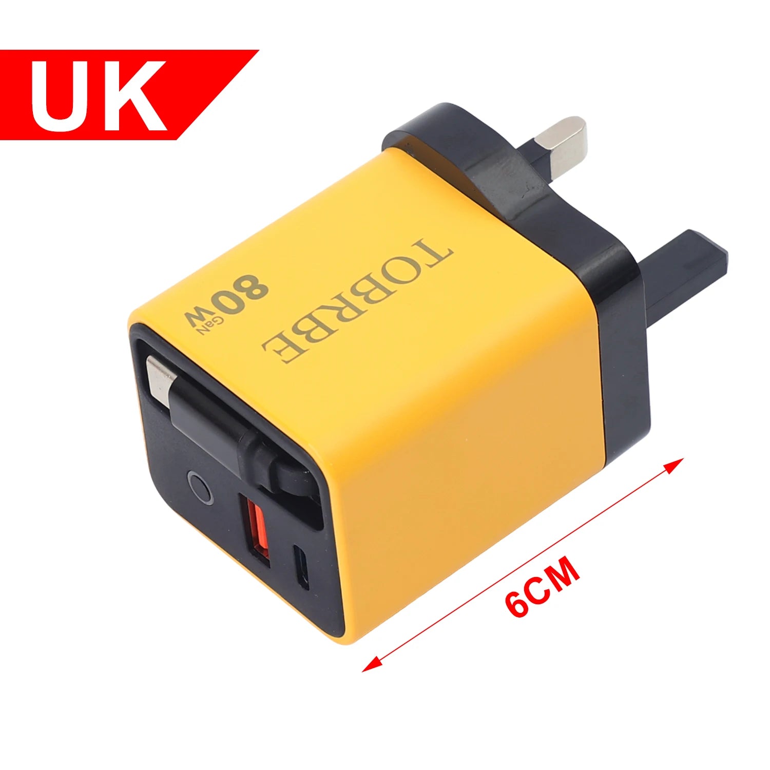 Portable 3 in 1 GaN Charger 80W MAX Fast Charger with Retractable Data Cable for iPhone 17 Airpods Macbook Phone Tablet Charger