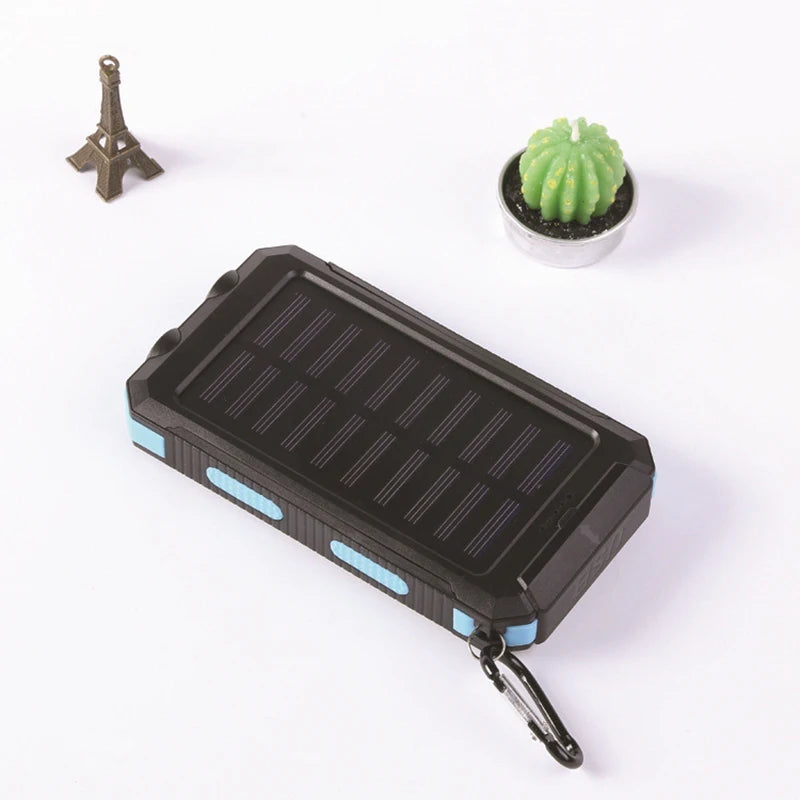 New Solar Power Bank 80000mAh Portable Charging Poverbank External Battery Charger Strong Light LDE Light for All Smartphones